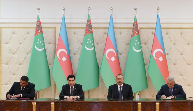Azərbaycan-Türkmənistan sənədləri imzalandı -   FOTOLAR